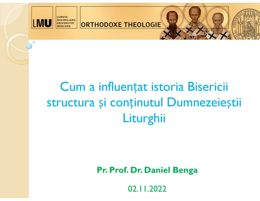 Conferință despre evoluția istorică a Sfintei Liturghii 232751