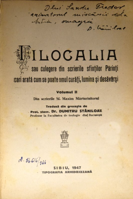 Părintele Daniil Sandu Tudor, poetul mistic 234388