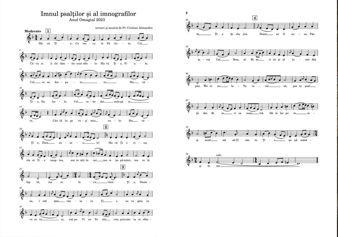 Proclamarea anului 2023 în Patriarhia Română ca „Anul omagial al pastorației persoanelor vârstnice” și „Anul comemorativ al imnografilor și cântăreților bisericești (psalți)” 239915