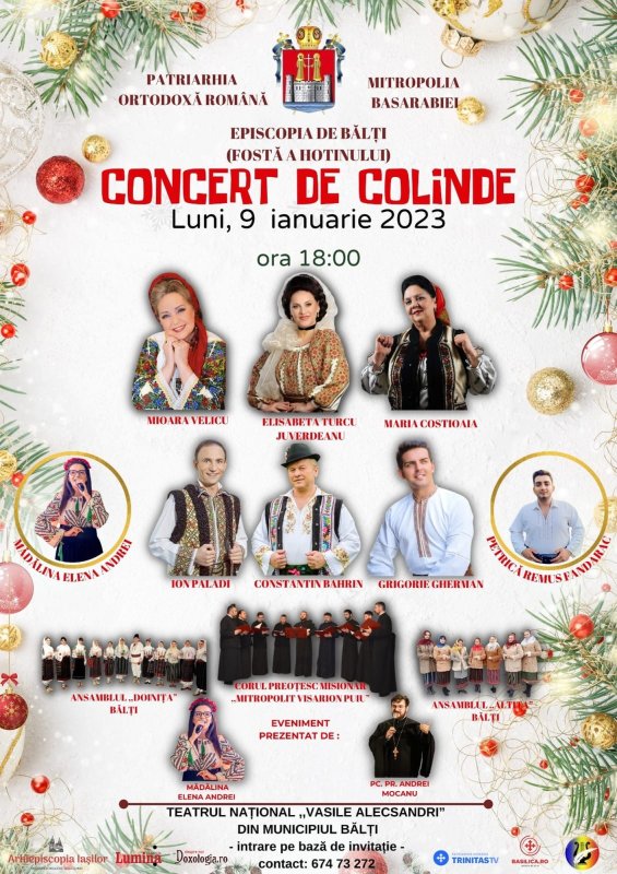 Concertul de colinde „Hristos Se naște, slăviți‑L”, la Bălți 240197