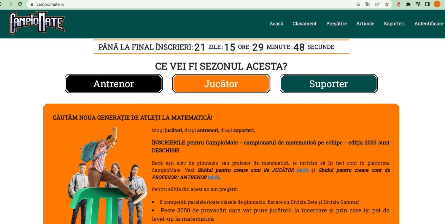 S-a dat startul la „CampioMate” 242206