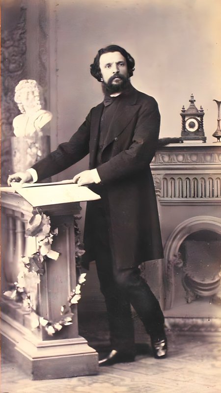 Copia recentă a tabloului „Proclamarea Unirei. 24 ianuarie 1859” de Theodor Aman, așezată în Palatul Patriarhiei  242321