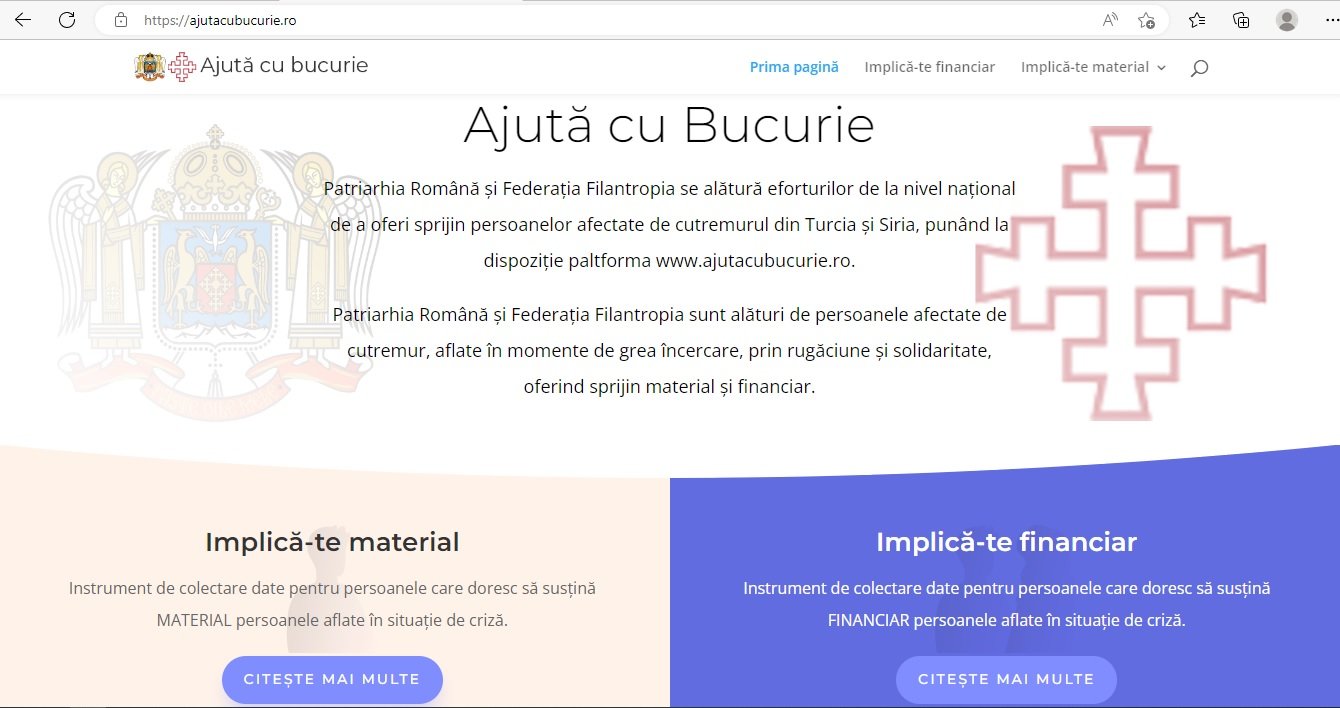 Platformă online pentru sprijinul celor afectați de cutremurul din Turcia și Siria 244481