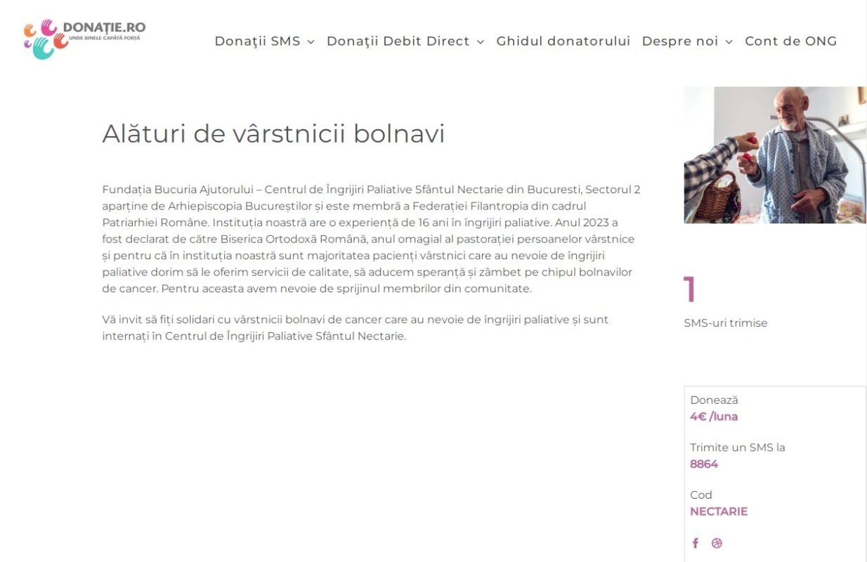 Campanie de ajutorare a vârstnicilor bolnavi 246776