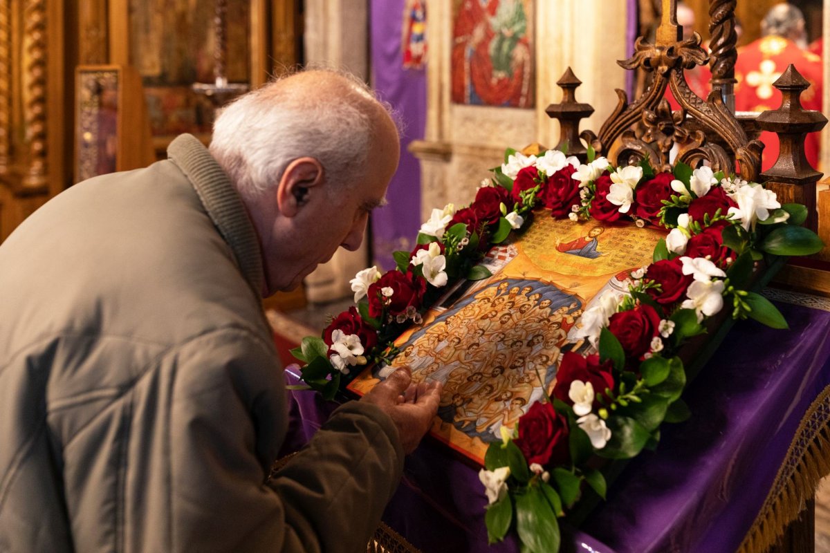 Cinstirea Sfinților 40 de Mucenici la Mănăstirea Antim din Capitală  246865