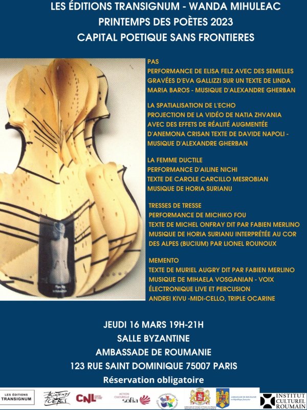 Ediția a 25-a a „Primăverii poeților” la Paris 247363