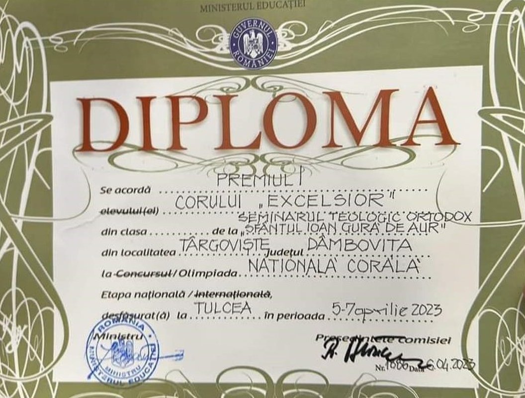 Corul Seminarului din Târgoviște, câștigătorul Olimpiadei Naționale Corale 249881