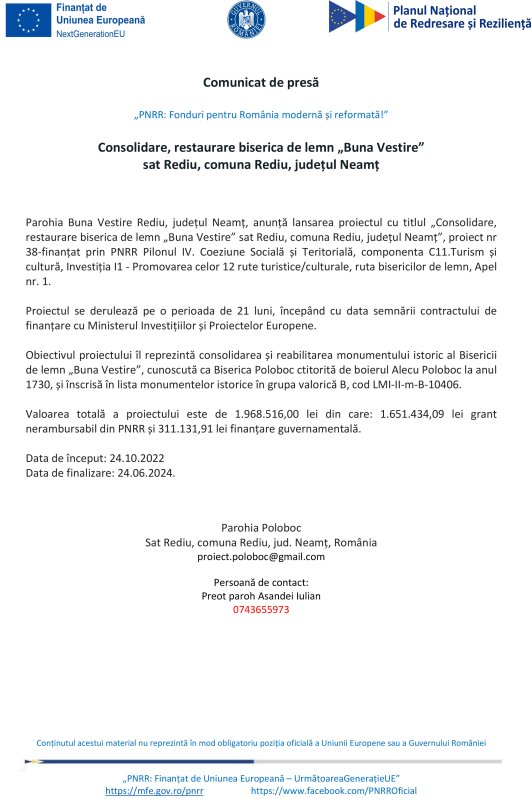 Comunicat de presă 257582