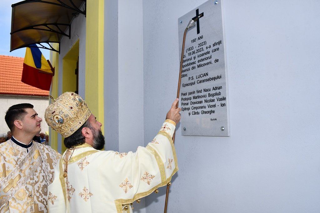 Binecuvântarea lucrărilor de la biserica parohiei bănățene Milcoveni 259073