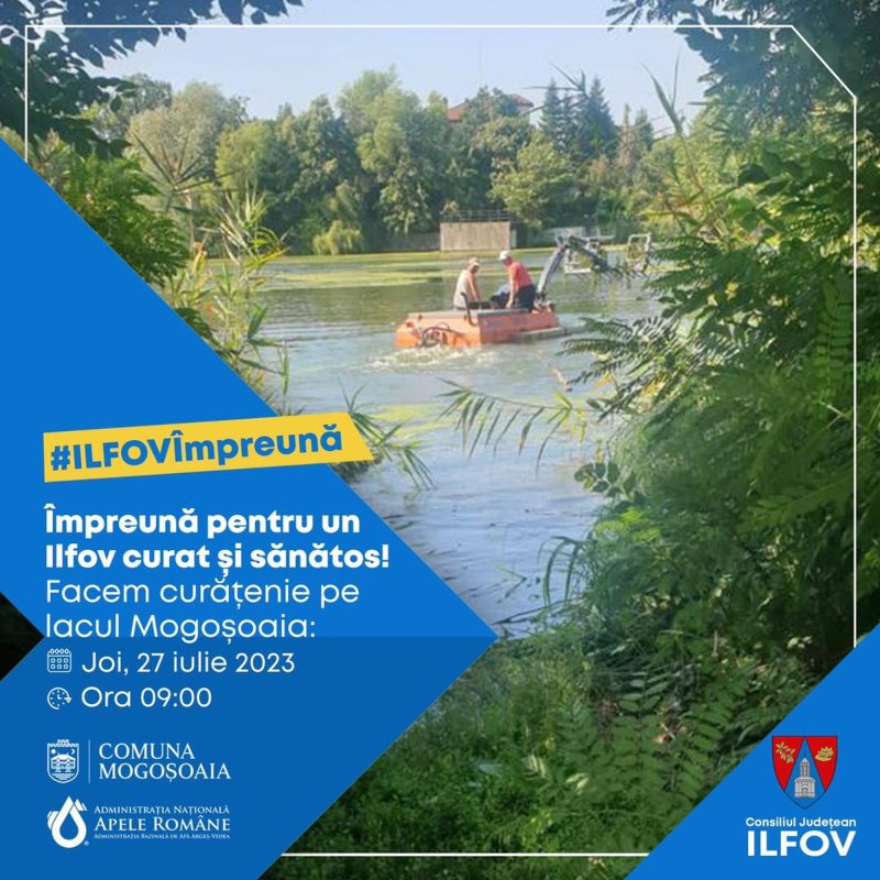 Acţiune de igienizare a lacului Mogoşoaia 263010