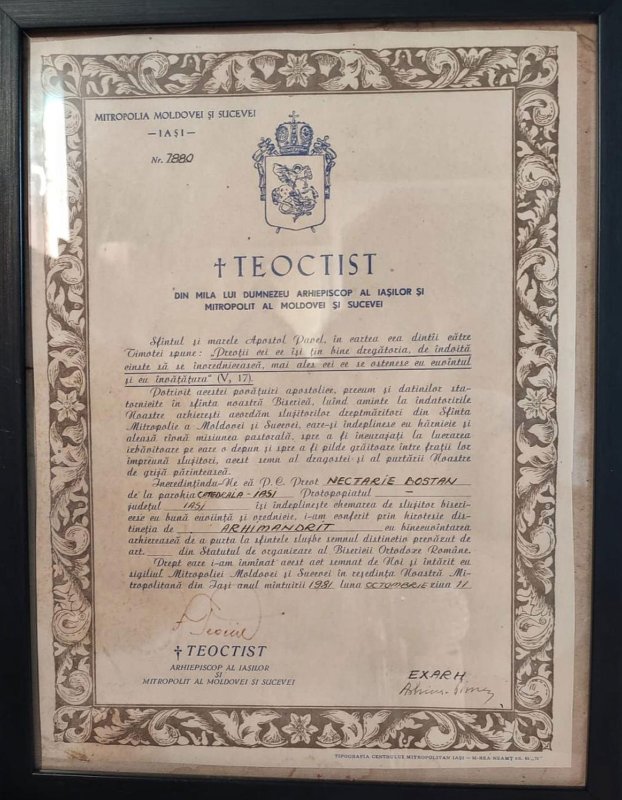 Arhimandritul Nectarie Bostan - slujitor, cântăreț, pictor și duhovnic 263022