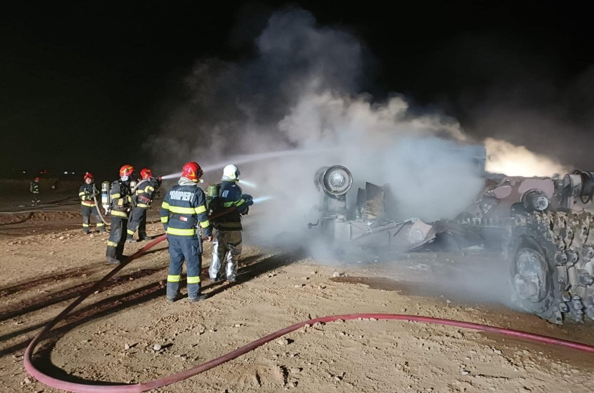 Explozie pe șantierul autostrăzii A7 269111