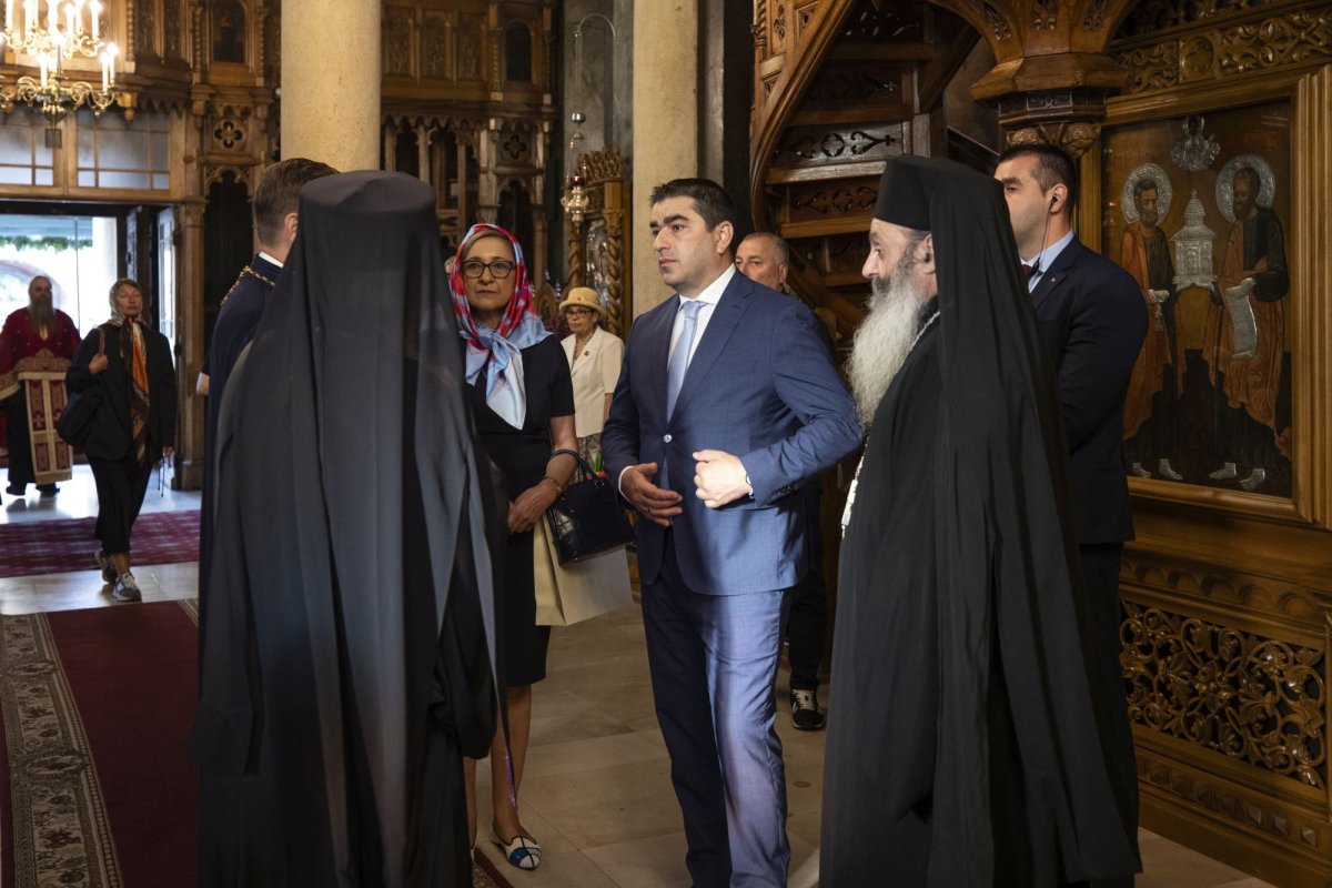 Președintele Parlamentului Georgiei în vizită la Mănăstirea Antim din București  269630