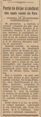 File din istoria corului Bisericii Ortodoxe Române din Paris 270755