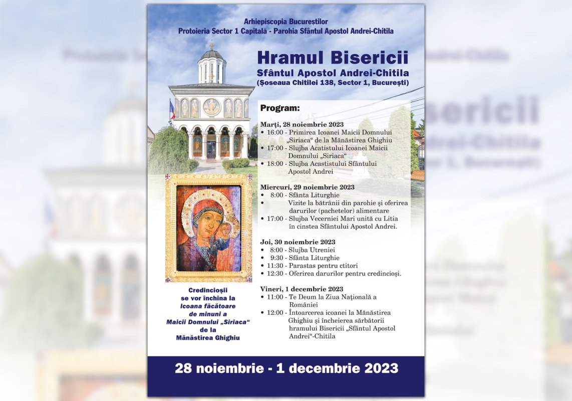 Icoana Maicii Domnului „Siriaca” la Parohia „Sfântul Andrei”-Chitila din Capitală 278092