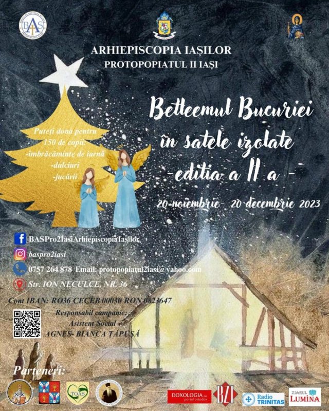 Protopopiatul Iași II inițiază o campanie social‑filantropică pentru 150 de copii 278753