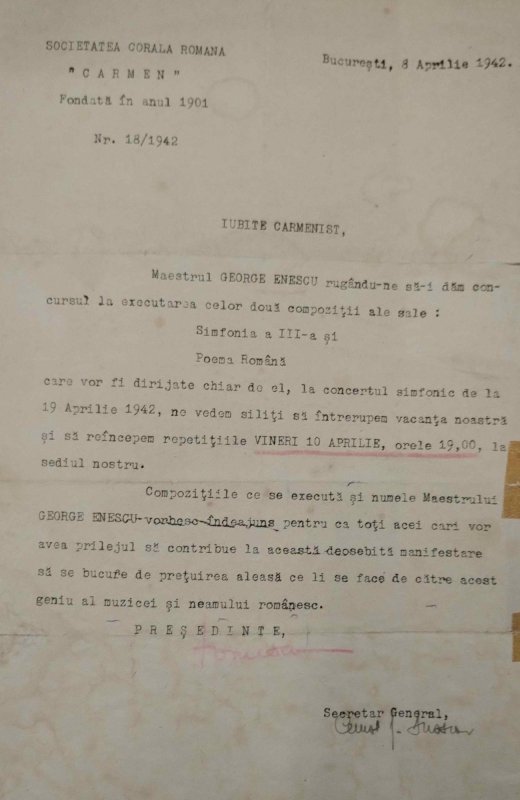 Societatea Corală Carmen, file de istorie din Arhivele Naționale 279383