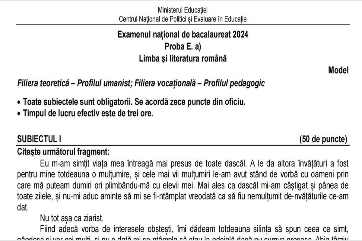 Lucrările de la simulările examenelor naţionale, evaluate digitalizat 280827
