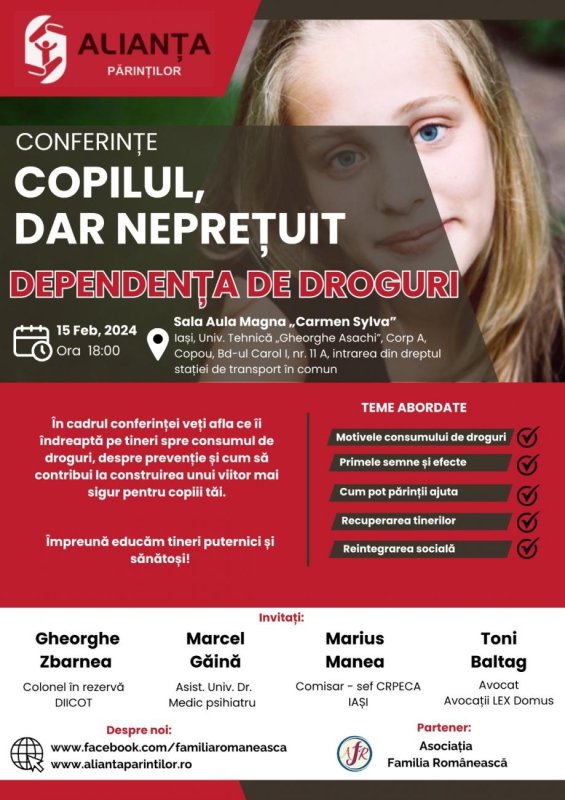 Conferință despre consumul de stupefiante la Iași 285929