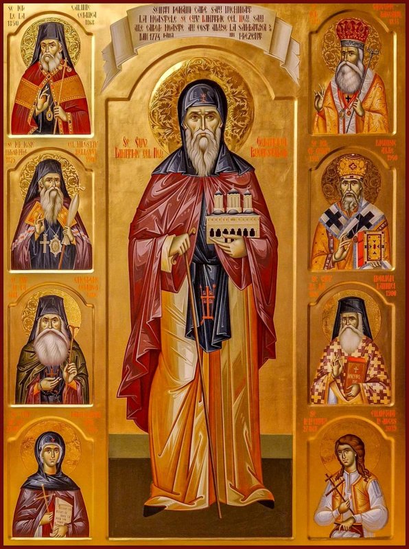 Icoană omagială dedicată Sfântului Cuvios Dimitrie cel Nou 286339