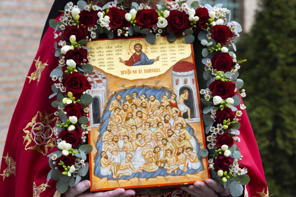 Procesiune cu moaștele Sfinților 40 de Mucenici la Mănăstirea Antim 288204