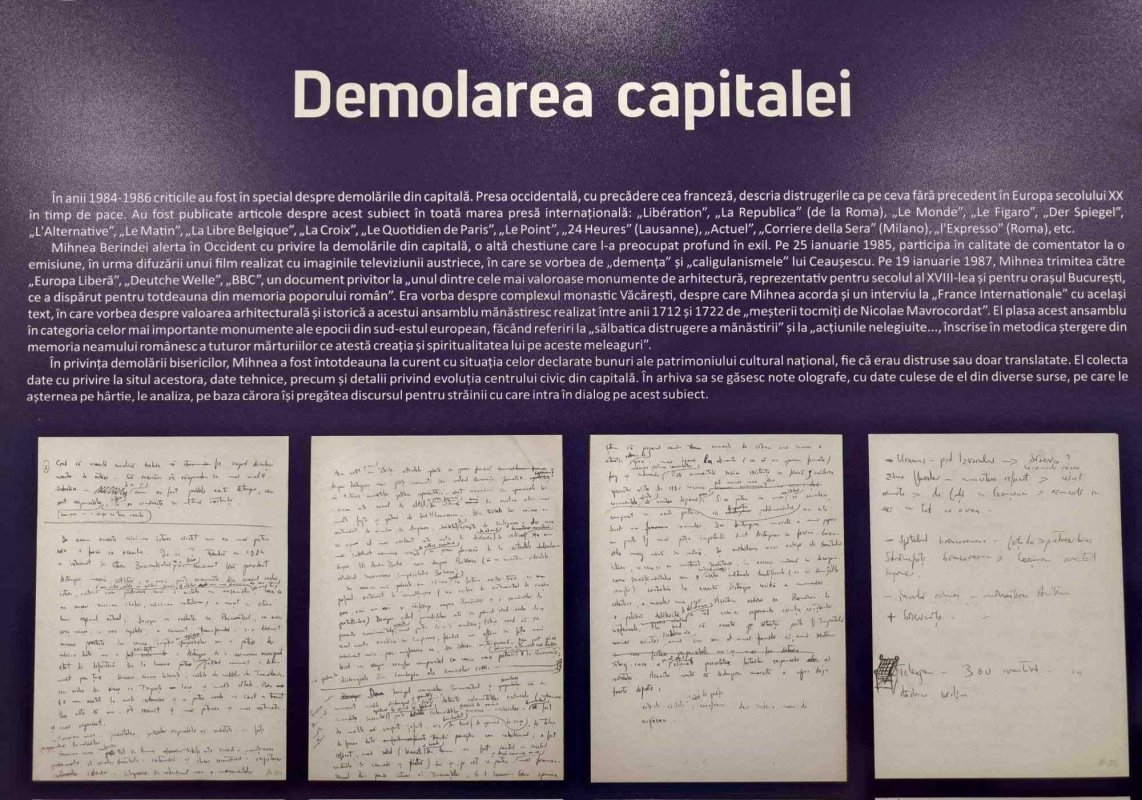 Expoziție dedicată lui Mihnea Berindei, la Iași 290309