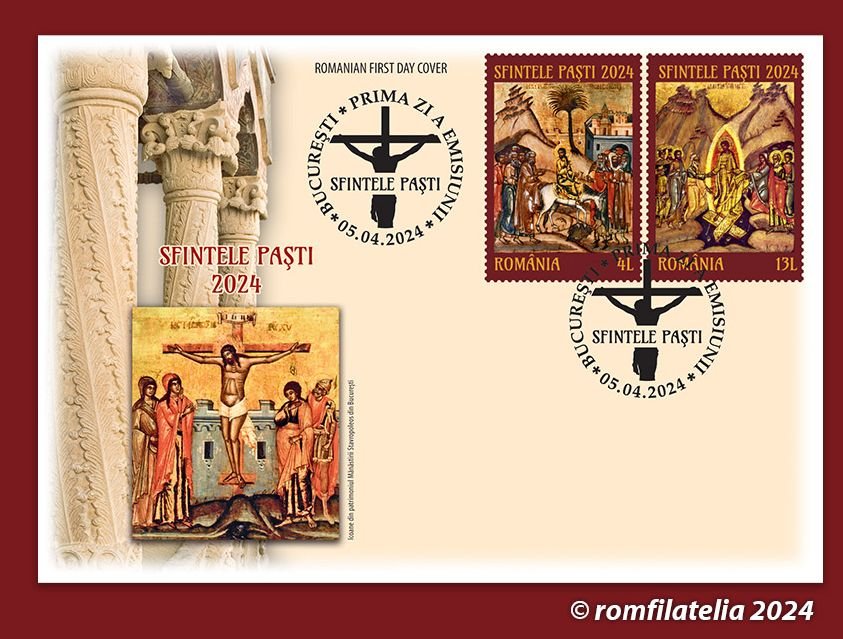 Icoane reprezentate pe emisiunea filatelică „Sfintele Paşti 2024” 291298