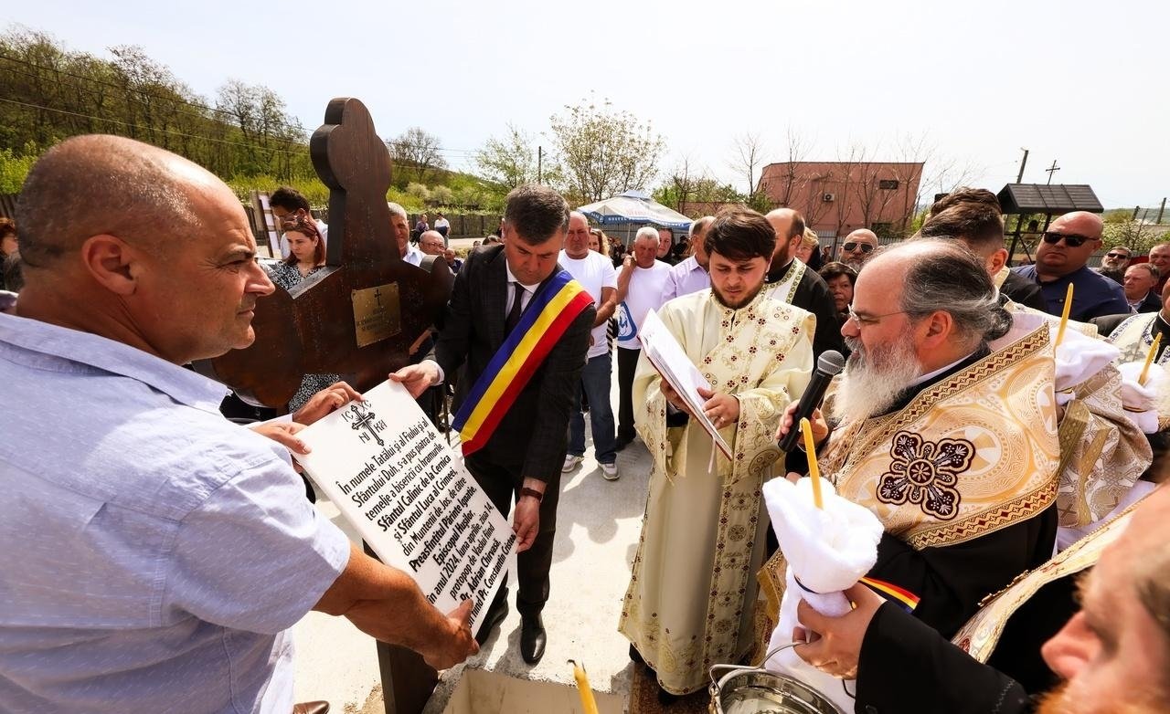 Piatră de temelie pentru noua biserică din Munteni de Jos, Vaslui 292082