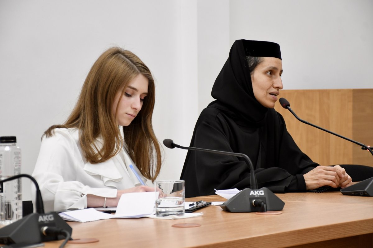 Stareța Mănăstirii Dragomirna la o conferință ASCOR 293852