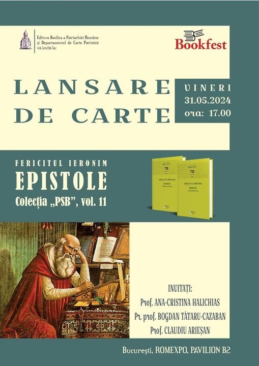 Lansare de carte la standul Editurilor Patriarhiei Române, în cadrul Bookfest 2024 297637