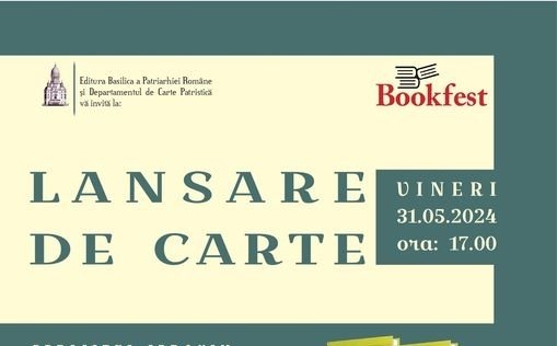 Lansare de carte la standul Editurilor Patriarhiei Române, în cadrul Bookfest 2024 297638