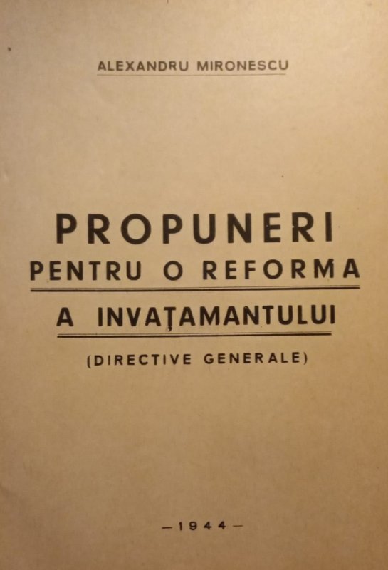 Alexandru Mironescu: propuneri pentru o reformă a învățământului 298466