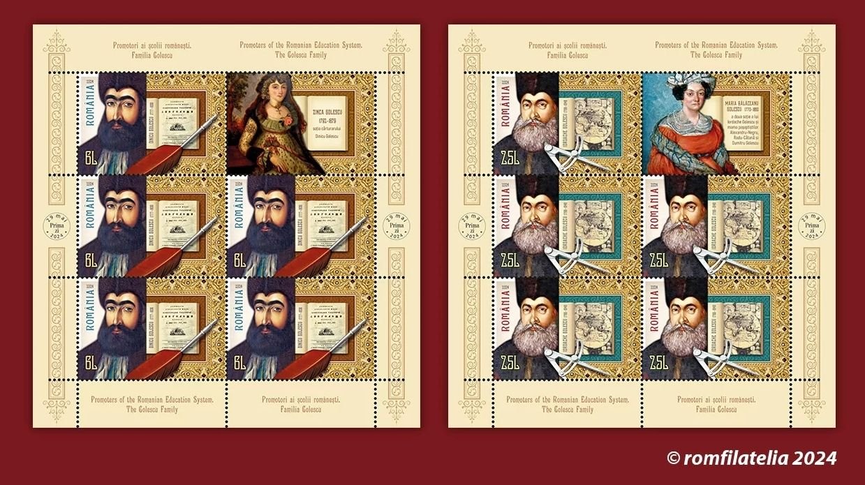 Emisiune filatelică dedicată familiei Golescu 298474