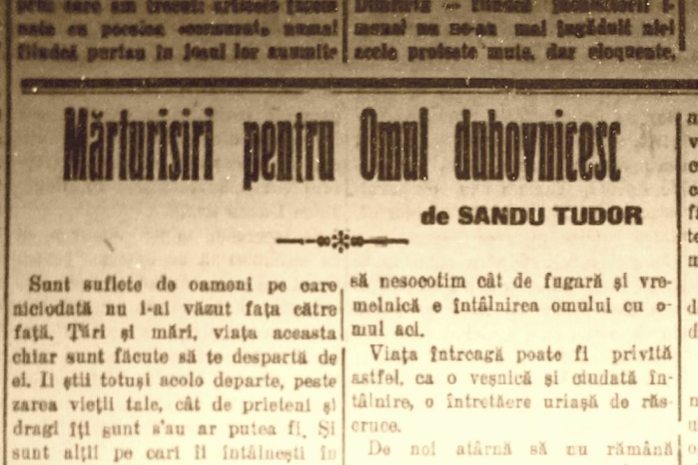 Sandu Tudor: „Mărturisiri pentru Omul duhovnicesc“ 300384