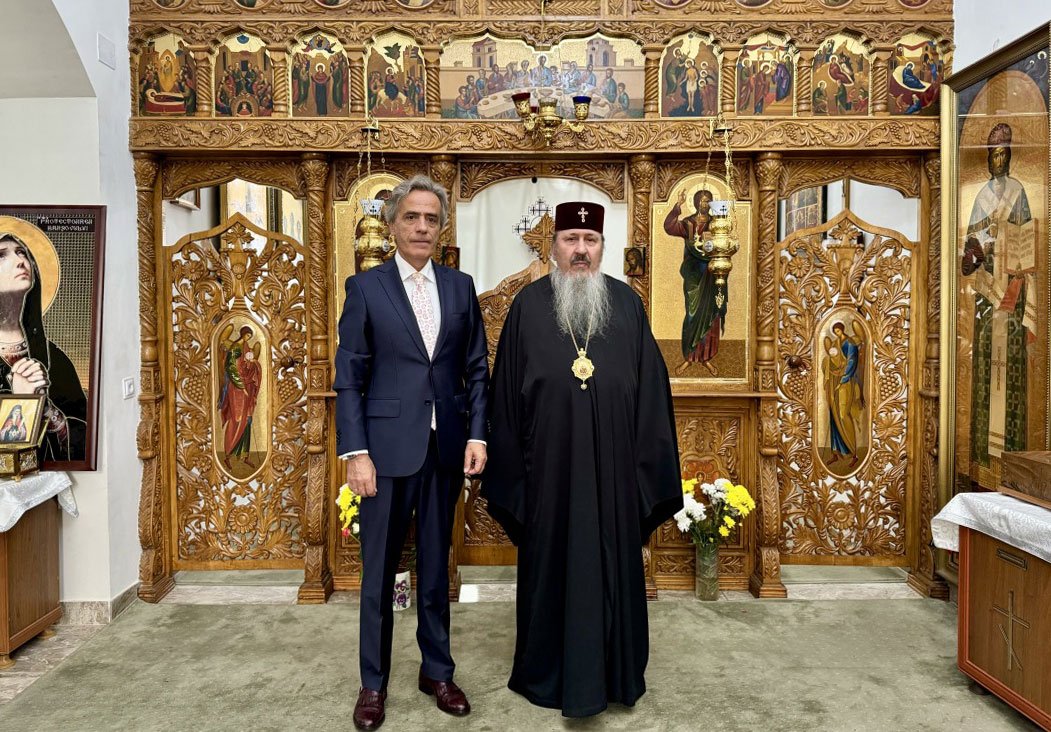 Ambasadorul Republicii Elene în Chișinău, în vizită la Mitropolitul Basarabiei 309633
