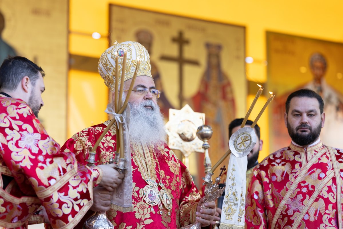 Mucenicul Dimitrie cinstit la București de Arhiepiscopul Ciprului 313317