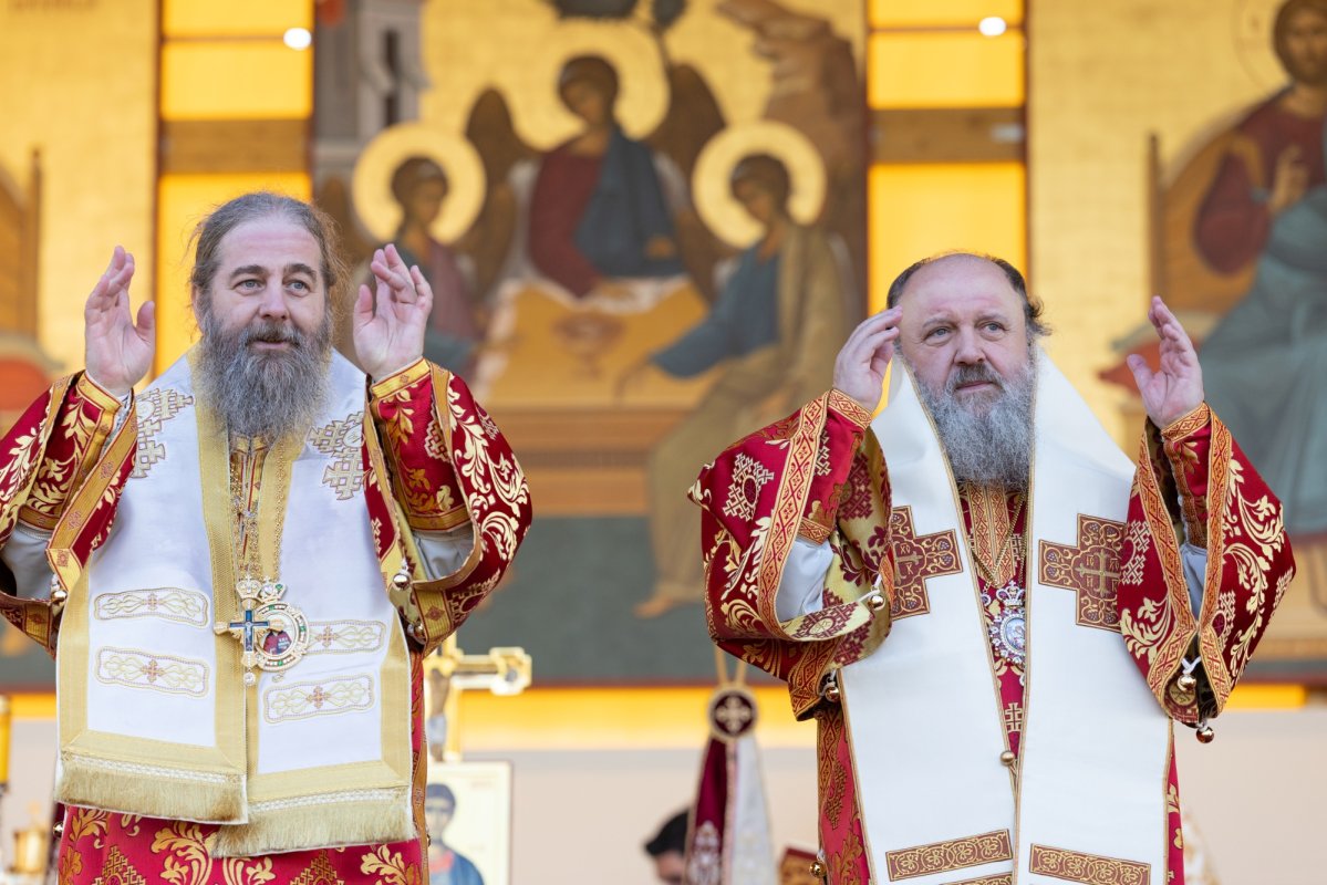 Mucenicul Dimitrie cinstit la București de Arhiepiscopul Ciprului 313323