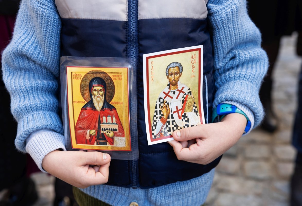 Mucenicul Dimitrie cinstit la București de Arhiepiscopul Ciprului 313329