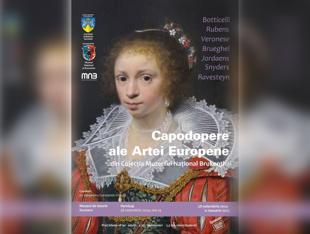 Capodopere ale artei europene în premieră la Suceava 316210