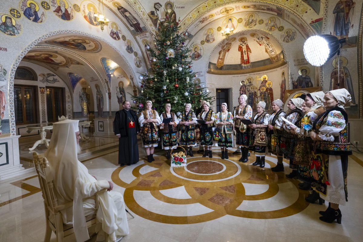 Patriarhul României a fost colindat la Reședința Patriarhală 319310