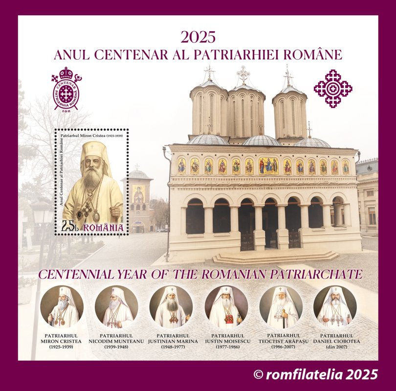 Emisiune filatelică dedicată „Anului Centenar al Patriarhiei Române” 323024