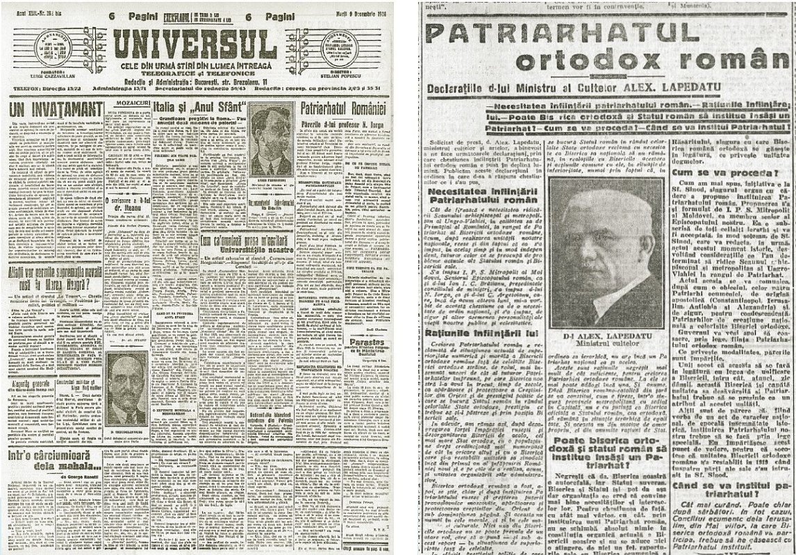 Proclamarea Patriarhiei Române - Ecouri în presa anului 1924 322633