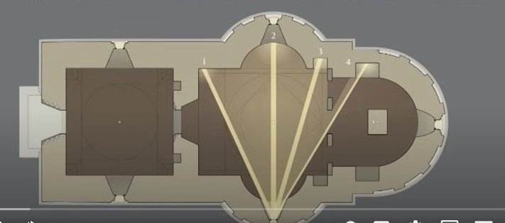 Proiecțiile solare de la Pătrăuți, „succesiuni simbolice care spun o cateheză” 324616