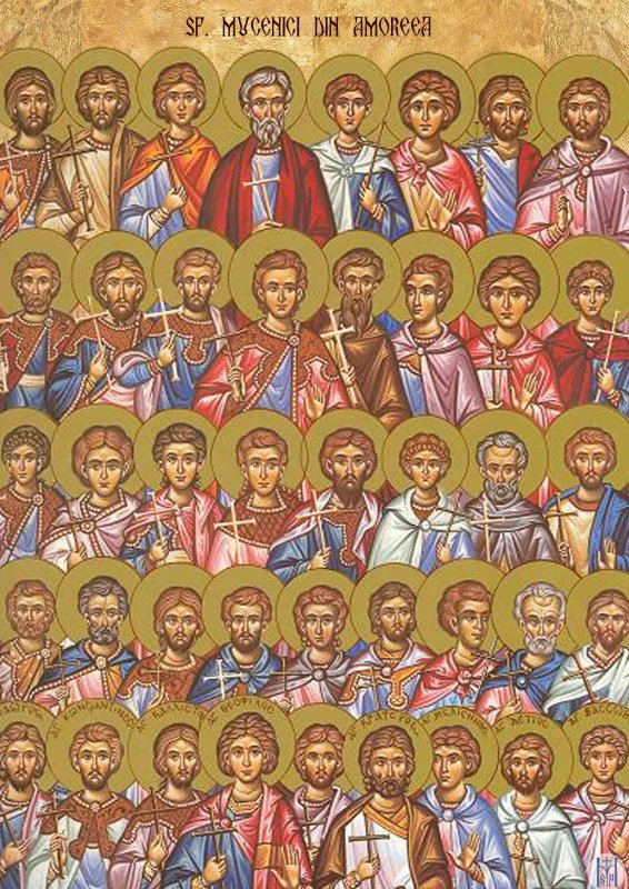 Sfinţii 42 de Mucenici din Amoreea; Aflarea Sfintei Cruci (Canonul Mare) 165231