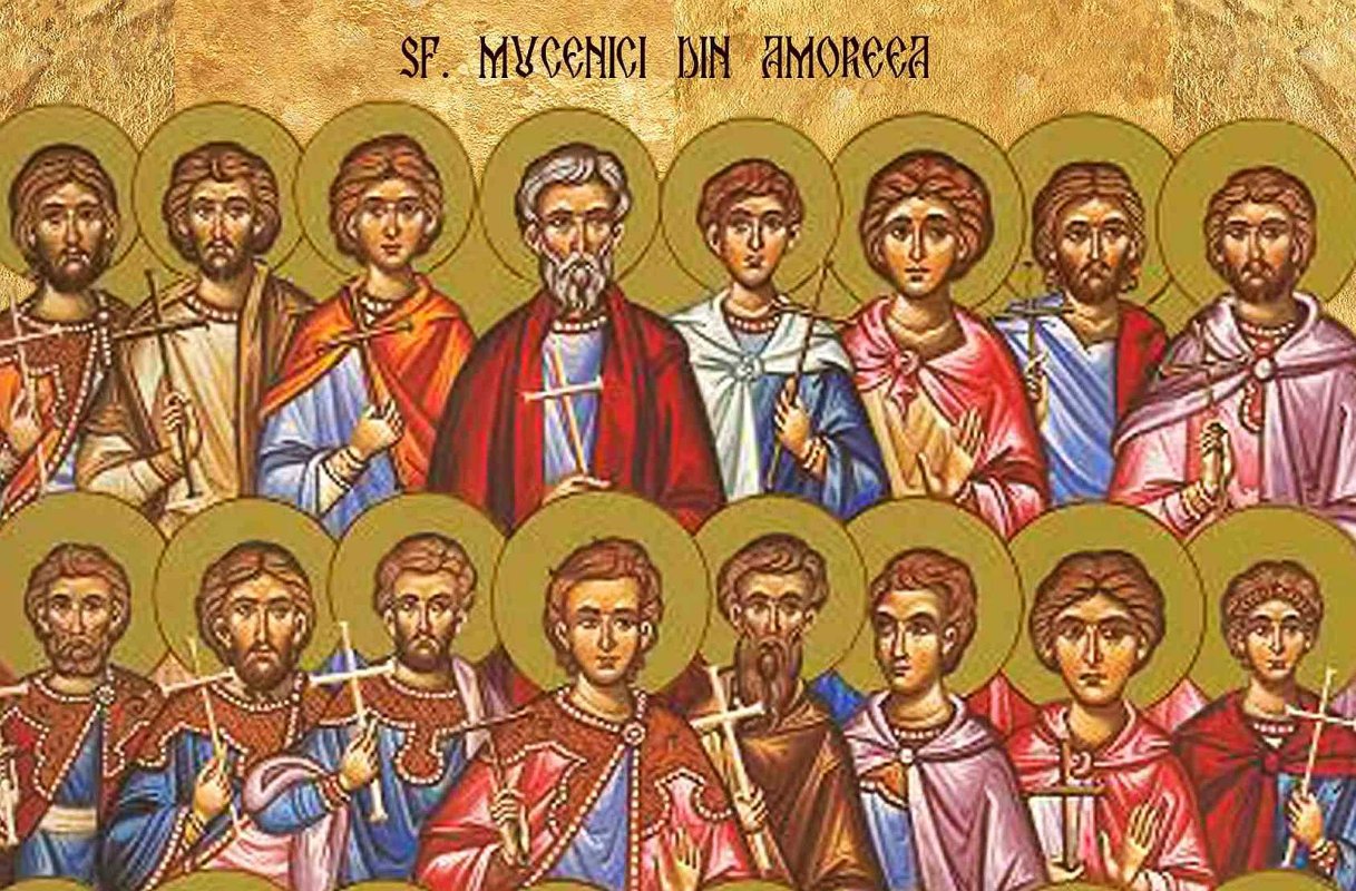 Sfinţii 42 de Mucenici din Amoreea; Aflarea Sfintei Cruci (Canonul Mare) 165232