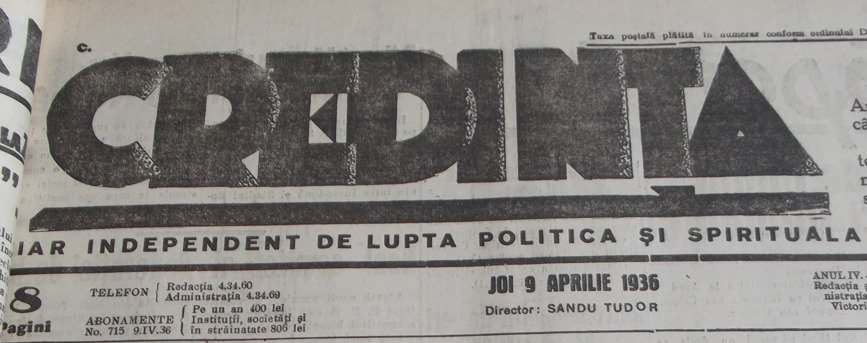 Sandu Tudor: „Nădejdea în rodnicia patimilor” 328847