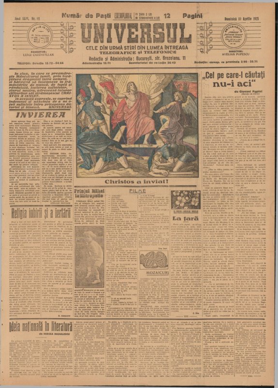 Sărbătorile pascale acum un veac 328851