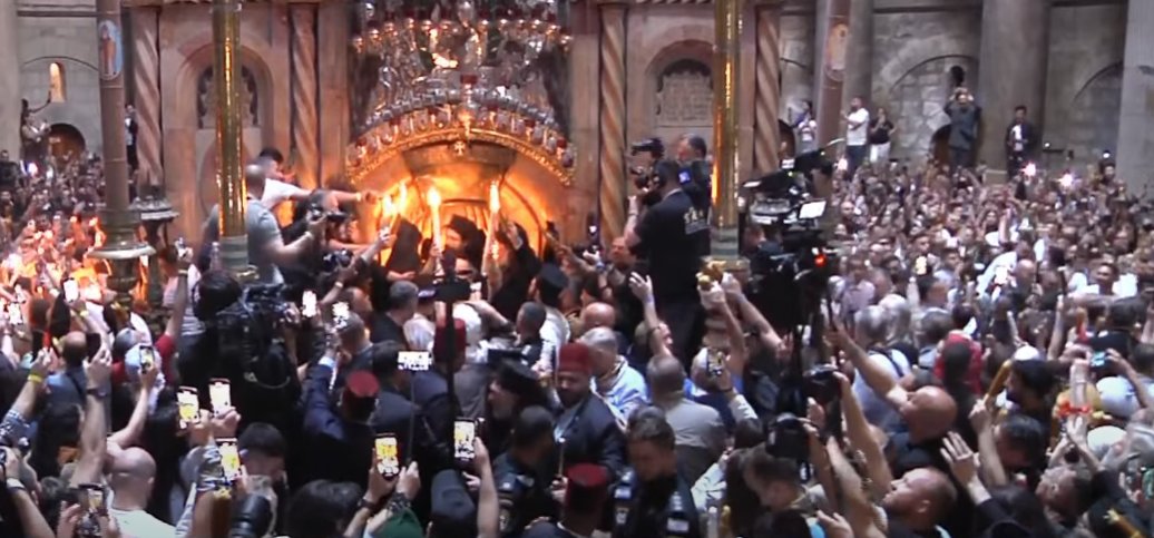 Sfânta Lumină s‑a coborât la Ierusalim 329223