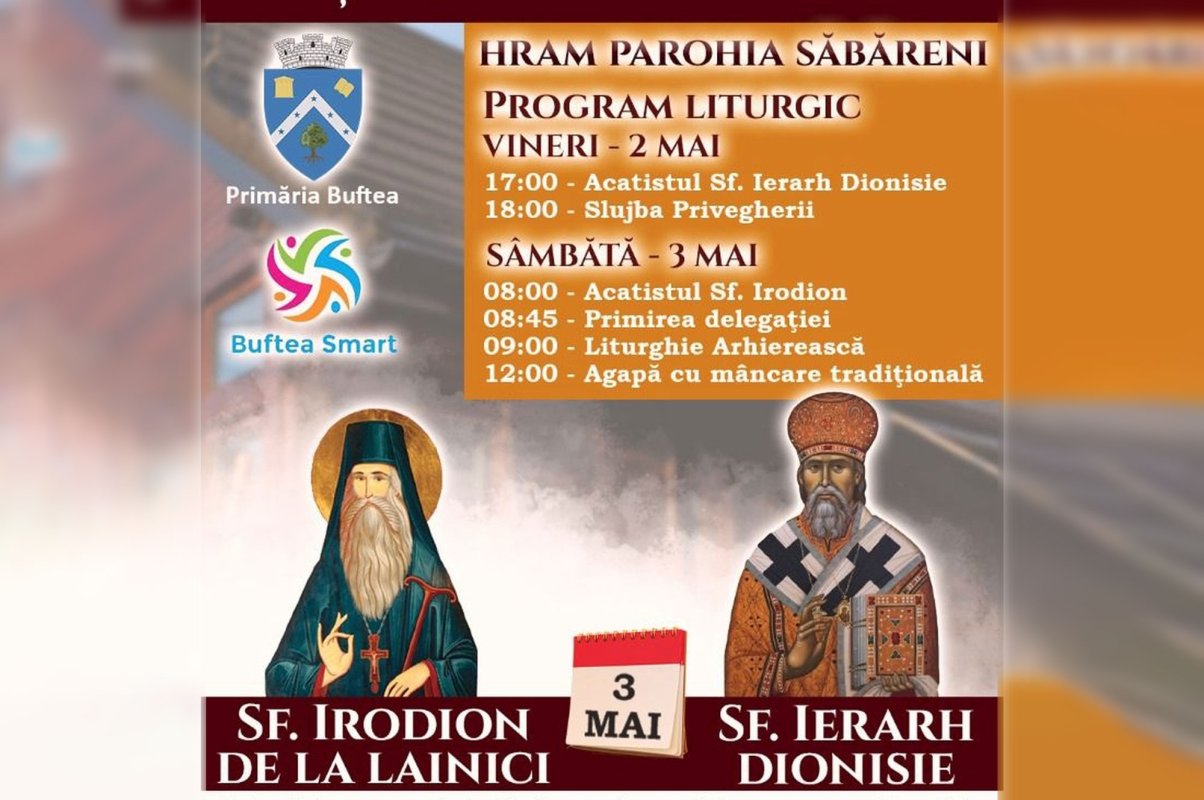 Binecuvântarea sfinților la hramul unei comunități din orașul Buftea 330101