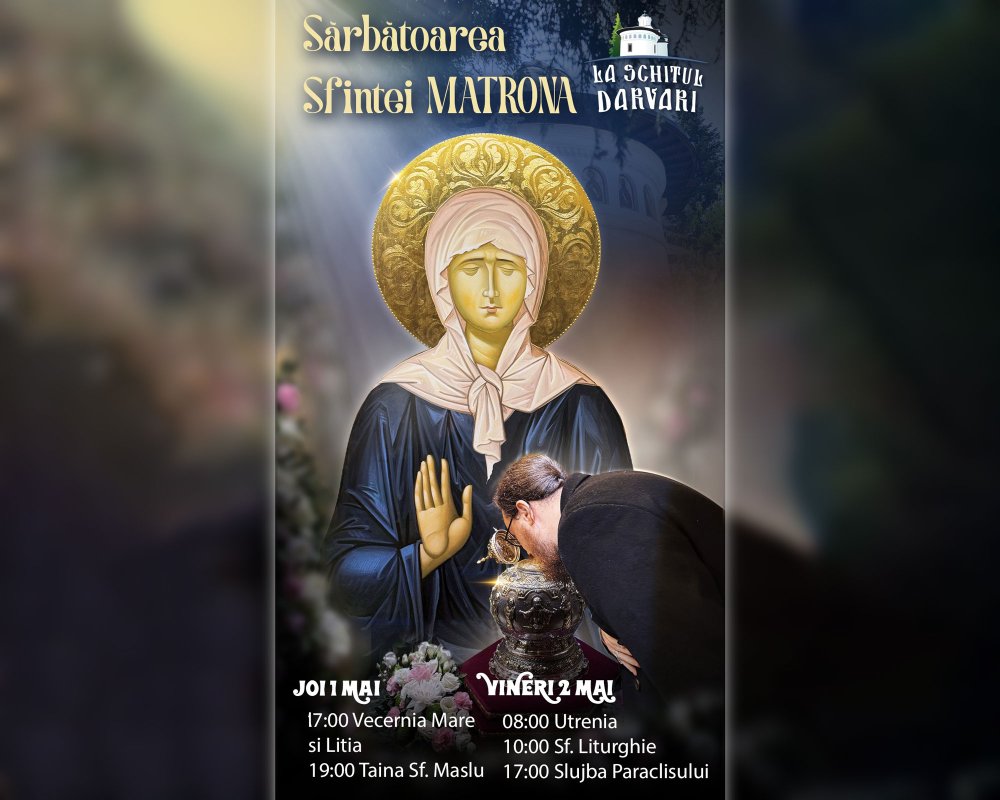 Pomenirea Sfintei Matrona la Schitul Darvari din București 330290